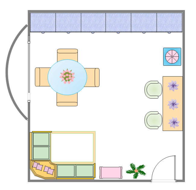Dining Room Layout | Free Dining Room Layout Templates