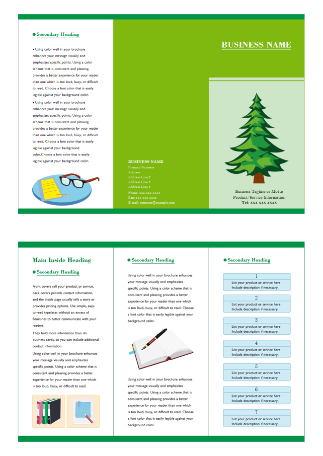 education leaflet template