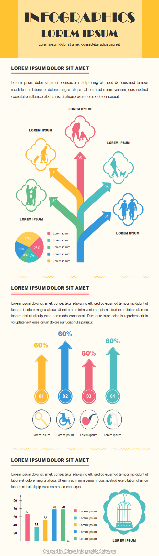 Elderly People Infographic