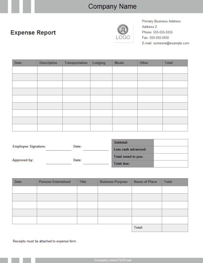 Employee Expense Report