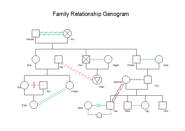 Family Relationship Genogram