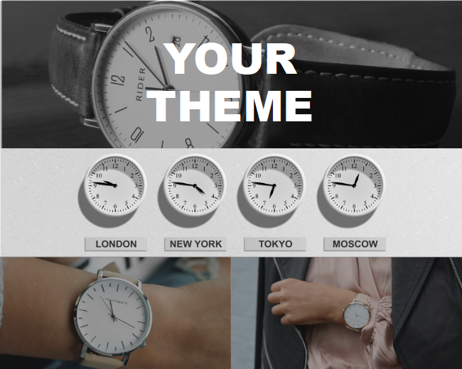 Fashion Watch Photo Collage