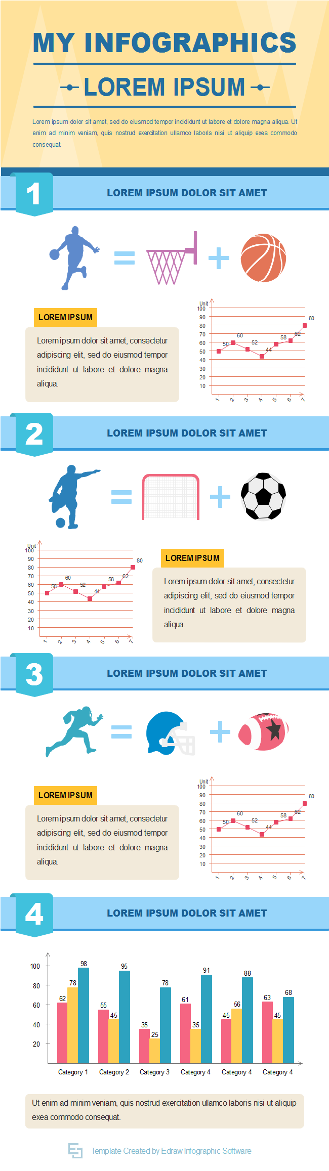 Infografica sullo sport Esempio4