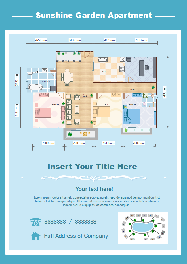 Floor Plan Real Estate Flyer