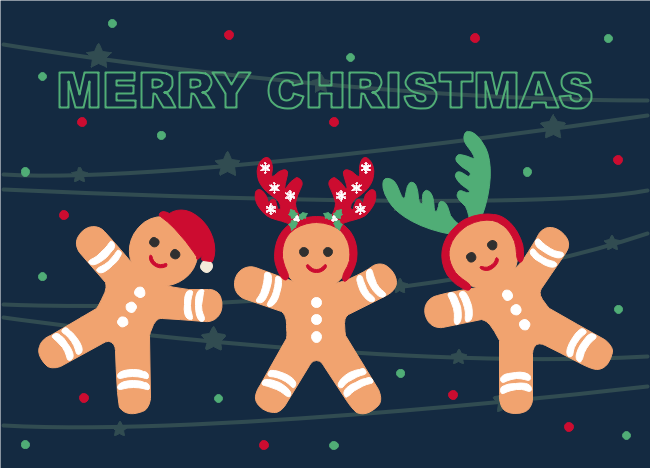 Gingerbread Christmas Card