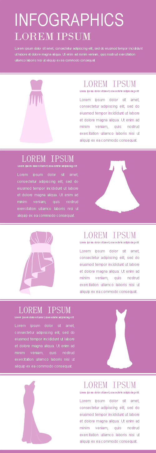 Girl Fashion Infographic Template