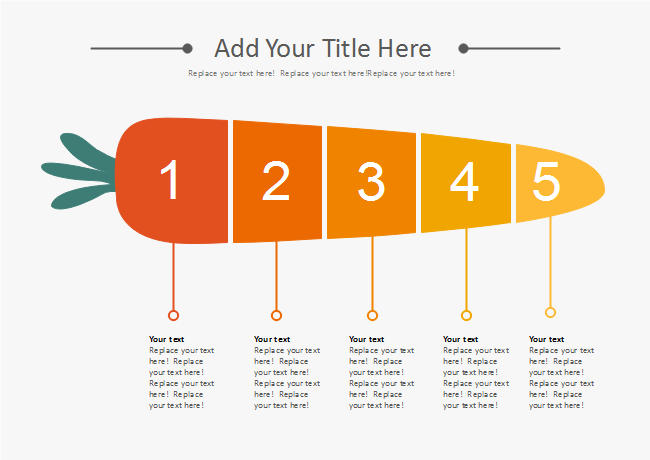 Gradient Carrot List Presentation