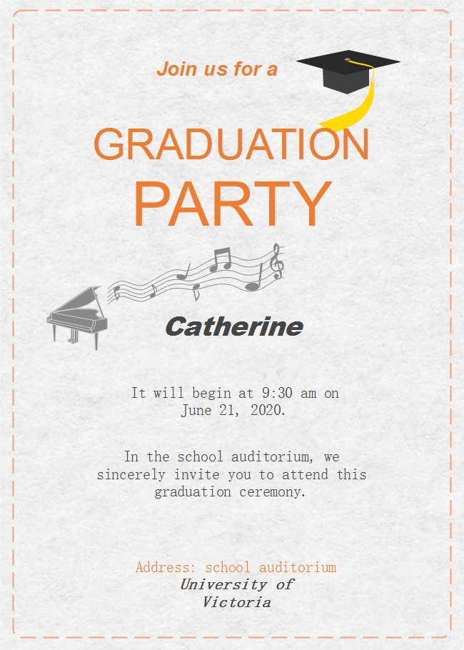 Graduation Celebration Invitation