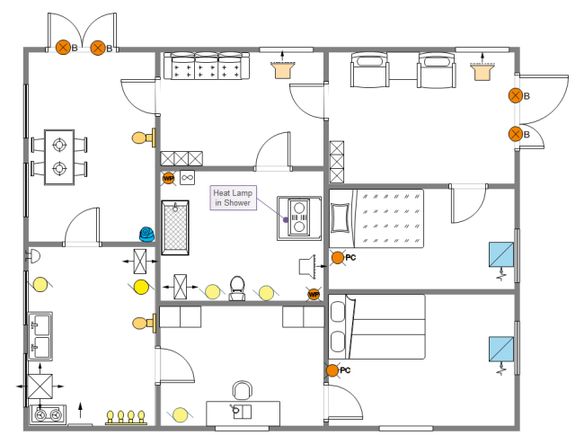 Home Reflected Ceiling Plan Template