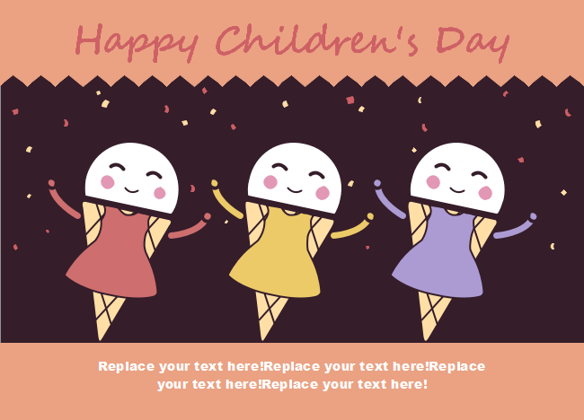 Ice Cream Children's Day Card