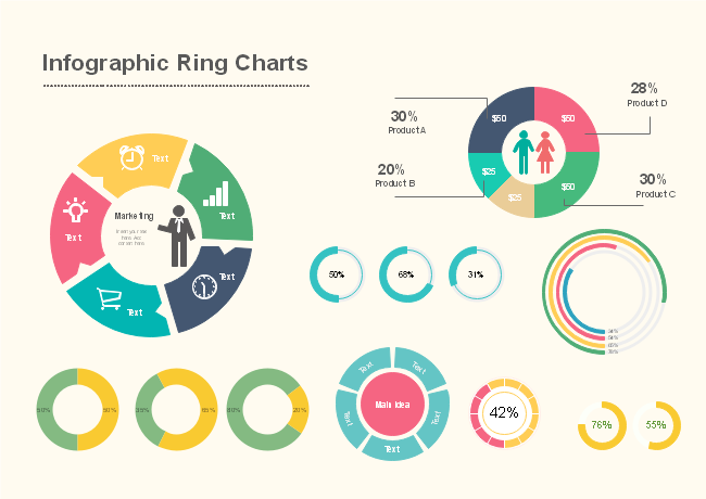 Infographic Ring Charts