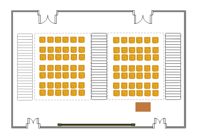 Lecture Hall Seating Plan Template