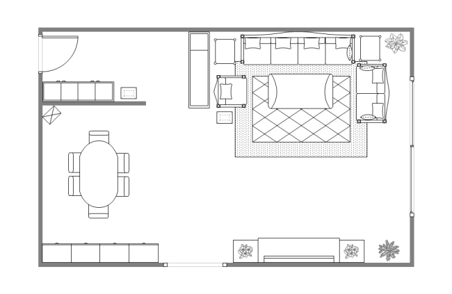 plan living room ai