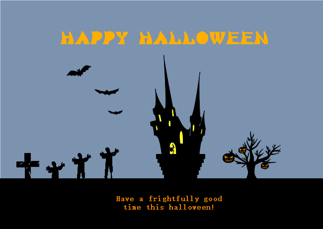 Midnight Halloween Card