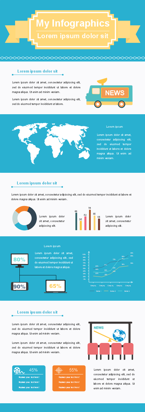 Newspaper Infographics Template1