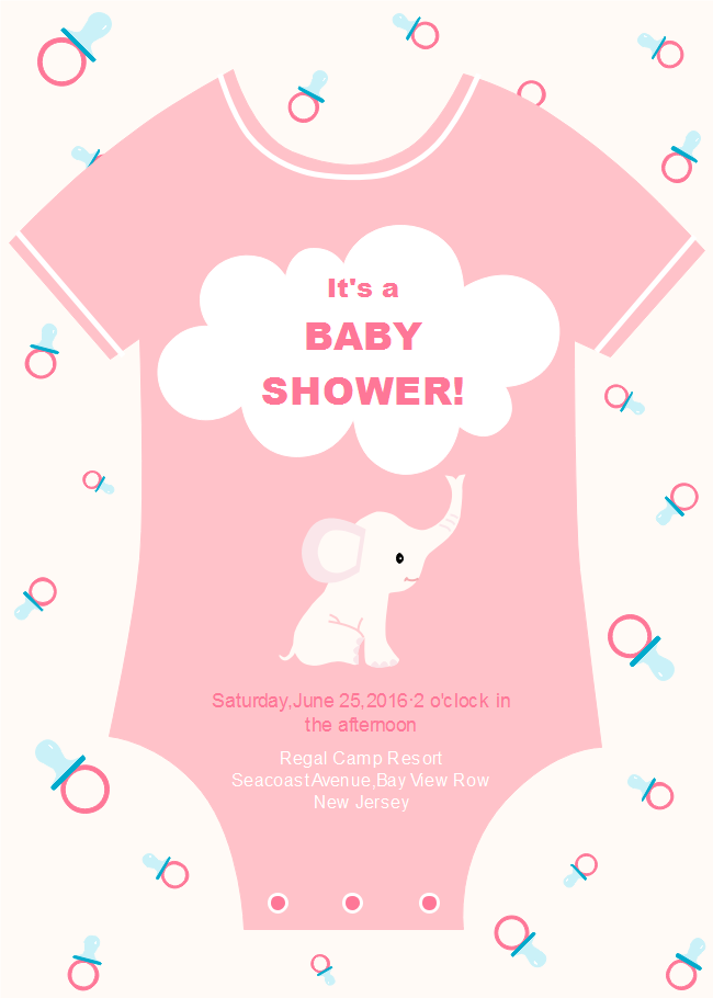 Onesie Baby Shower Invitation Card