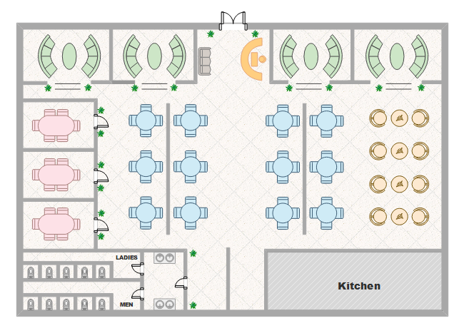 Restaurant Seating Chart Template from www.edrawsoft.com