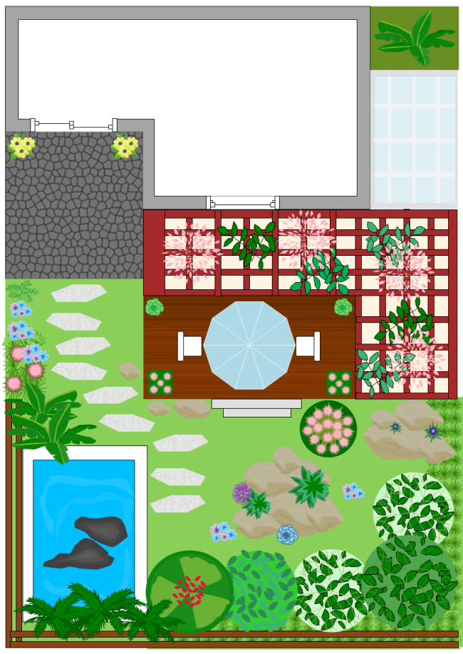 Roof Garden Design Template