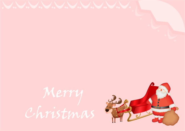 Cartão de Natal com Papai Noel