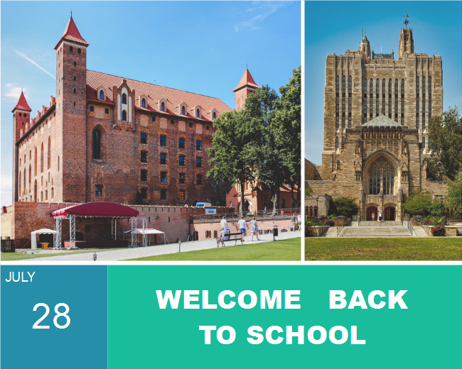 School Building Photo Collage