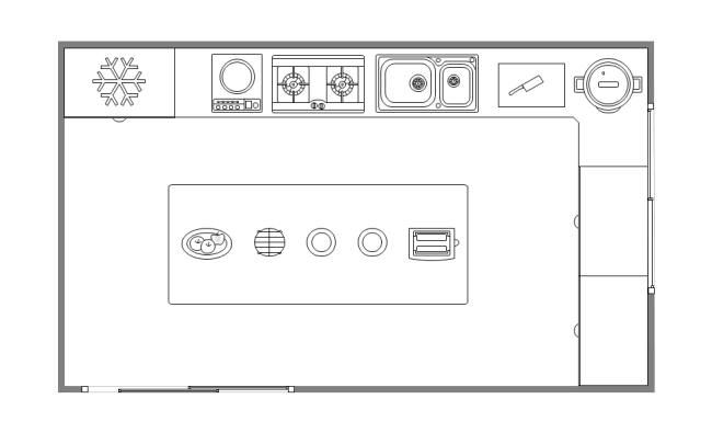 Simple Kitchen Layout | Free Simple Kitchen Layout Templates