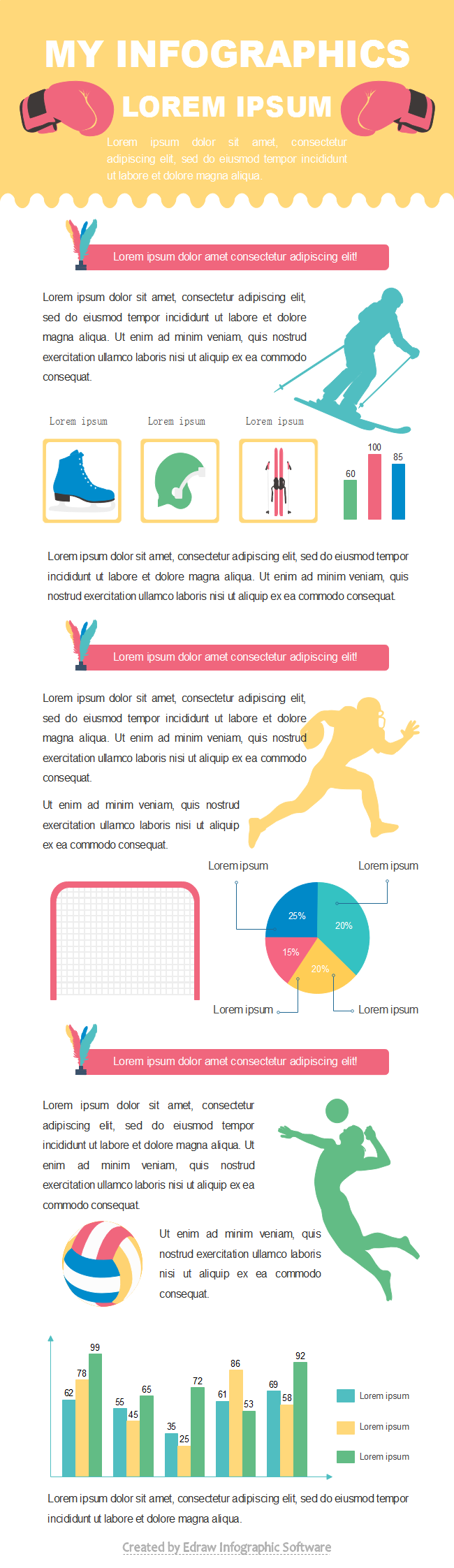 Infografica sullo sport Esempio2