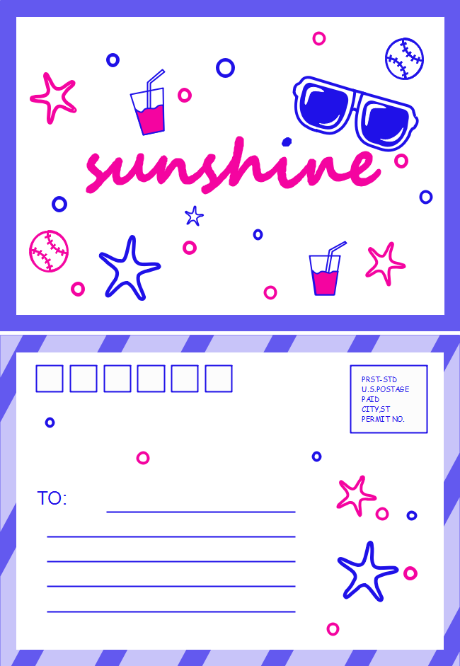 Cartão Postal Brilho do Sol 
