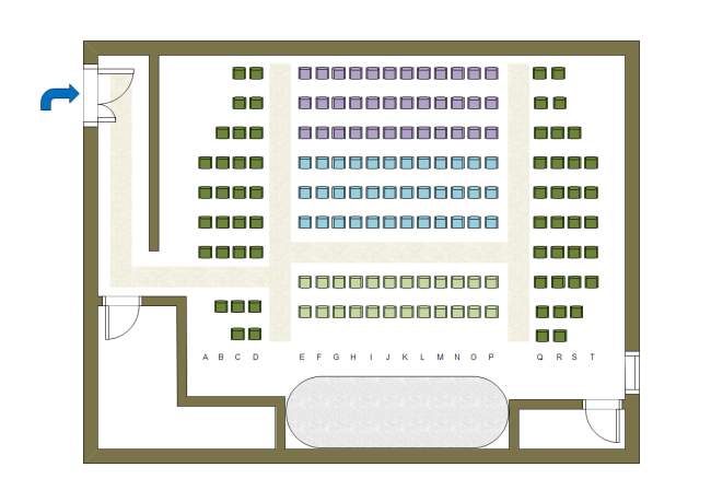 Auditorium Seating Chart Template