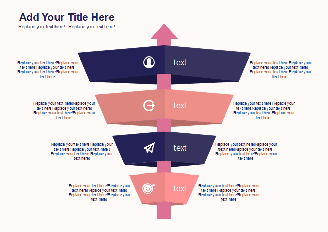 Pyramid Arrow Marketing Diagram