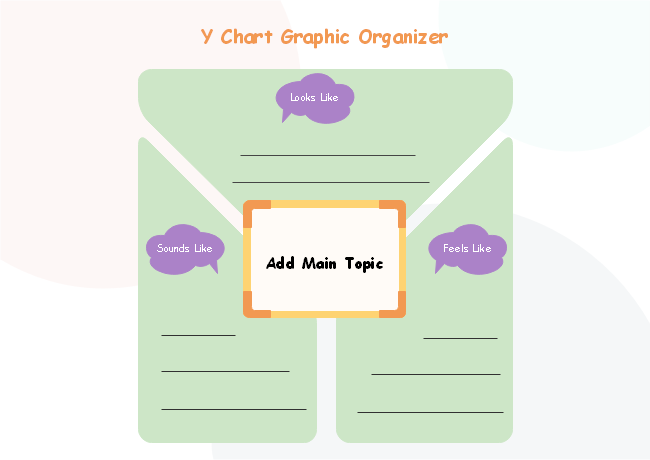 Y Chart Graphic Organizer