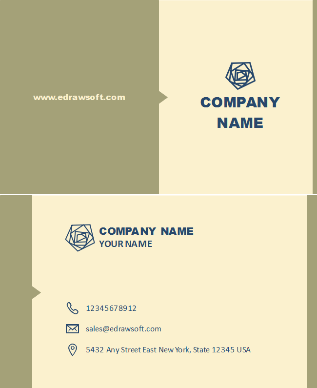 Free Light Yellow Business Card Templates