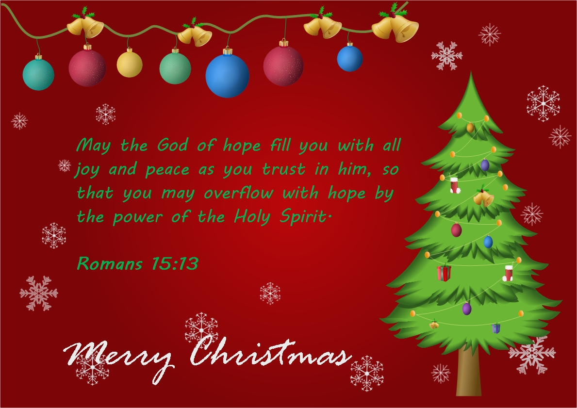 Christmas Card Bible Quote  Free Christmas Card Bible Quote Templates