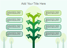 8 Branches Tree Arrow Presentation