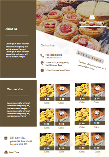 Cafe Food Brochure