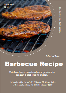 Barbecue Recipe Book Cover