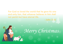 Bible Scripture Christmas Card