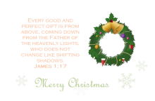 Christmas Card Bible Quote