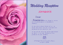 Rose Wedding Invitation