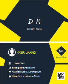 Yellow Line Business Card