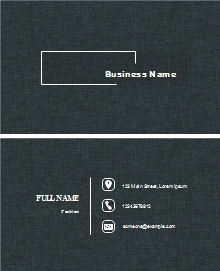 White Lines Business Card