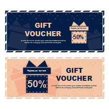 Colorful Holiday Gift Voucher