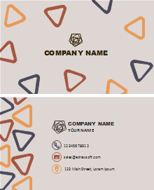Colorful Geometry Business Card