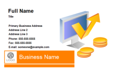 Orange Ruler Business Card