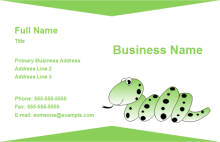 Turquoise Leaves Business Card