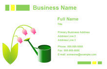 Business Card Flower