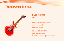 Orange Ruler Business Card