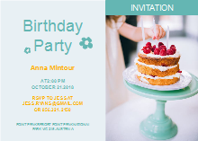 Cake Birthday Invitation