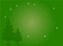 Mint Background Photo Christmas Card