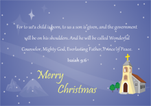 Bible Verse Christmas Card
