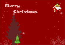 Santa Claus House Christmas Card